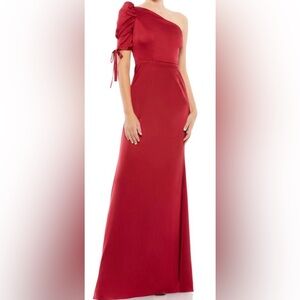 Mac Duggal Vibrant Red Maxi Skirt